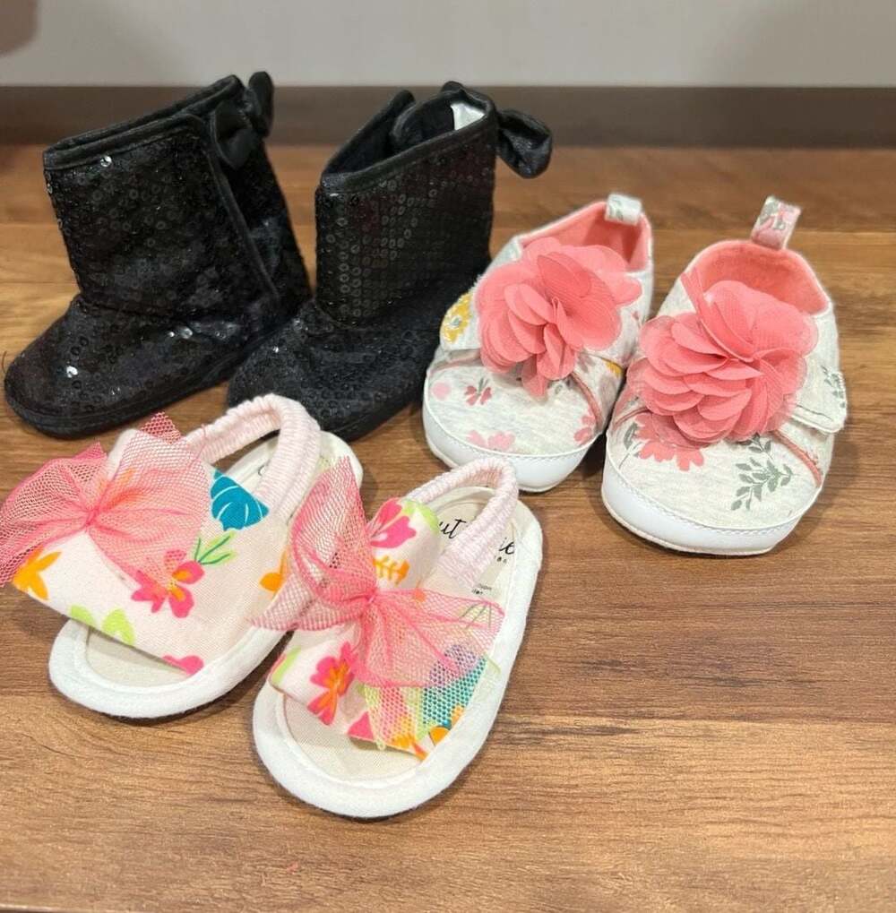 0-3 and 3-6 Month Shoe Bundle
